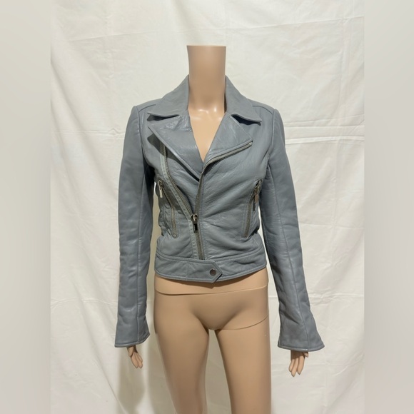 Balenciaga Biker Woman Leather Jacket - Picture 1 of 12
